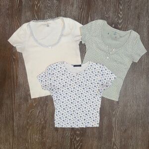BRANDY MELVILLE Baby-T Bundle of (3) -O/S
